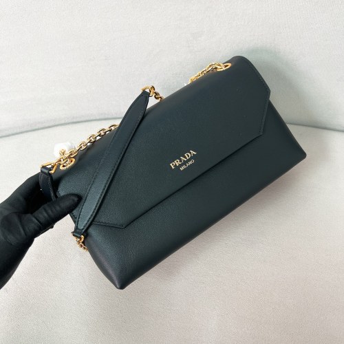 Doux Medium Leather Shoulder Bag“29*16*9.5CM”-0811=