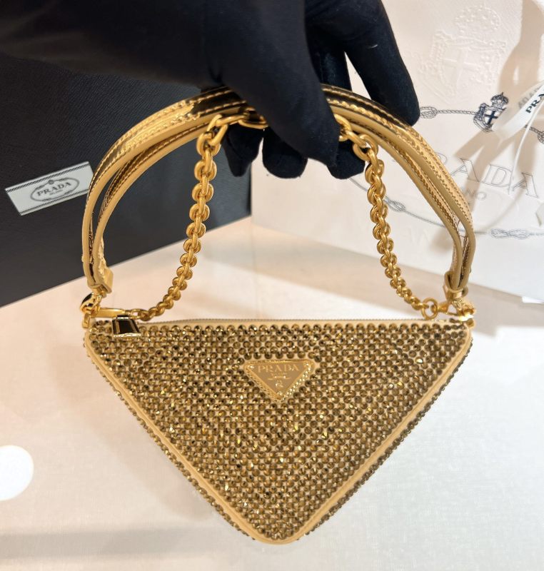 Crystal Trim Datin Dhoulder Bag“26*14*5CM”-089=
