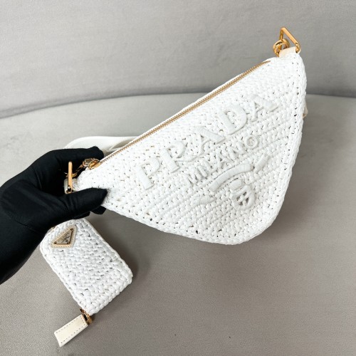 Prada Logo Plaque ShoulderBag“26*14*12CM”-0811=