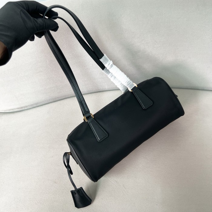 Re-Nylon Top-Handle Bag With Padlock“29*12.5*8CM”-089=