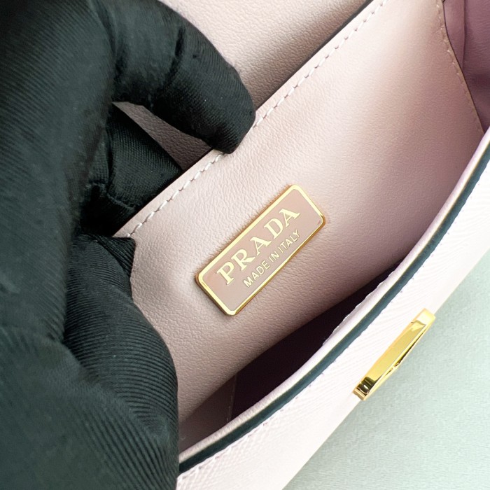 Logo-Plaque Glossy Leather Cross-Body Bag“20.5*10.5*4CM”-088=