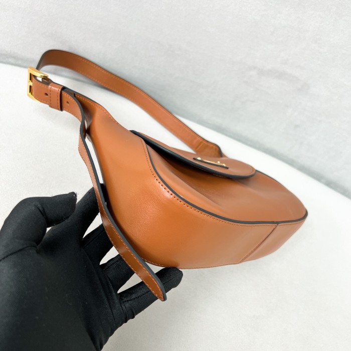 Leather Shoulder Bag“25*5.5CM”-089=