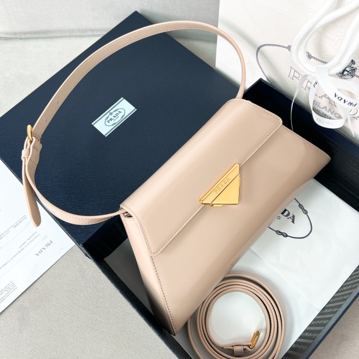 Brushed Leather Handbag“28.5*14*7CM”-0501=