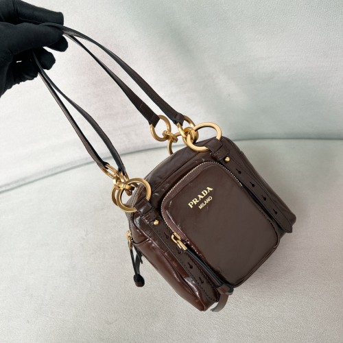 Dangle Leather Toper Thop Handle Mini“14*14.5*13CM”-089=
