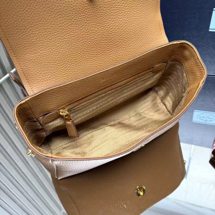Soft Sound Small Leather Shoulder Bag“26*14*9.8CM”-057=