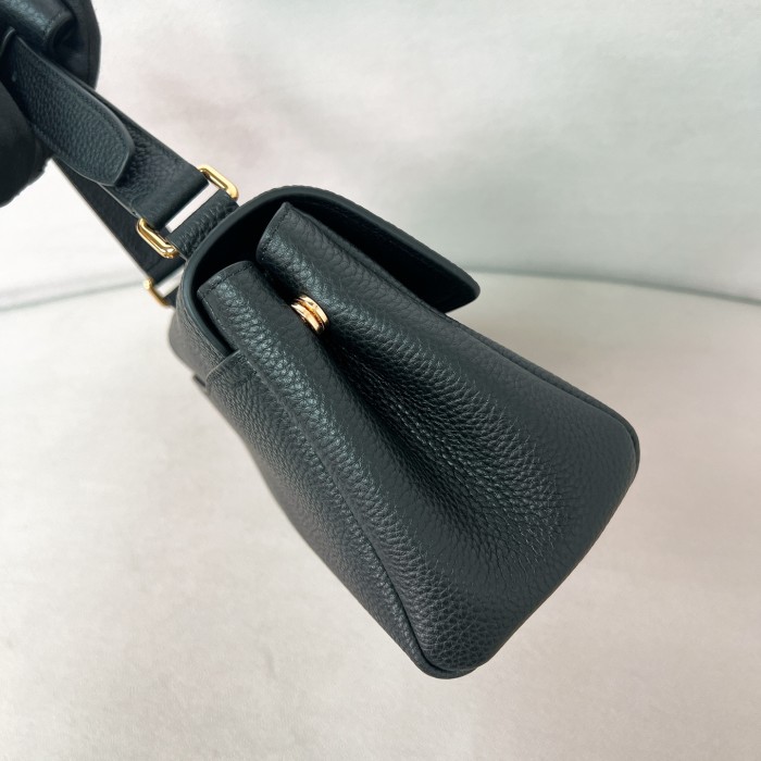 Small Leather Shoulder Bag“26*14*9.5CM”-089=