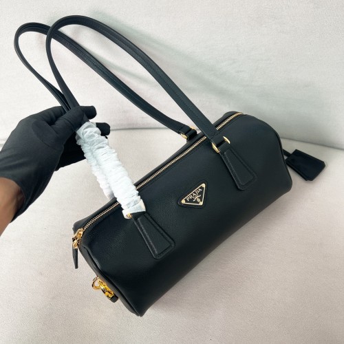 Leather Top-Handle Bag With Padlock“29*12.5*8CM”-0801=