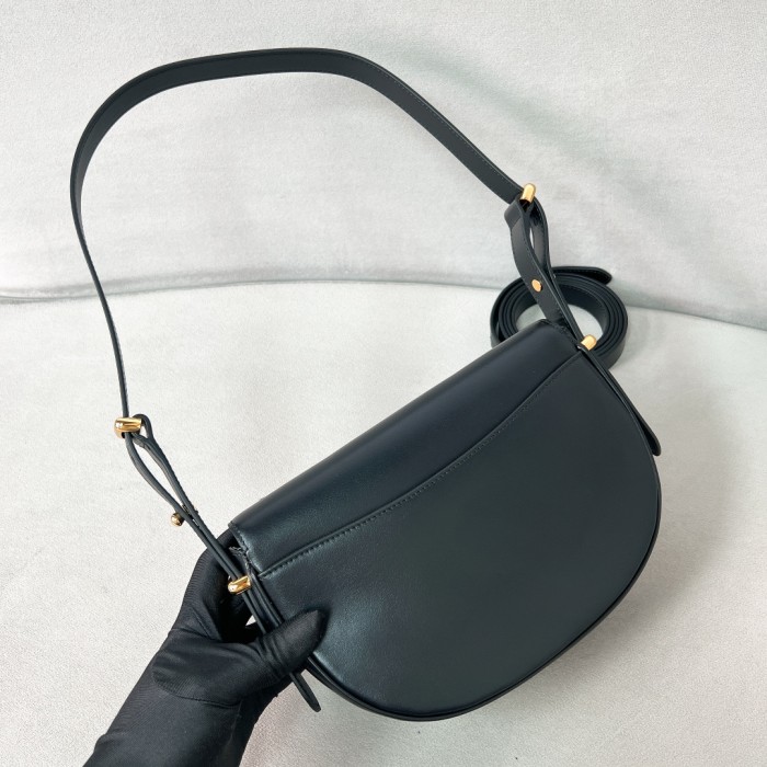 Arqué LeatherShoulder Bag With Flap“22*17*5.5CM”-089=