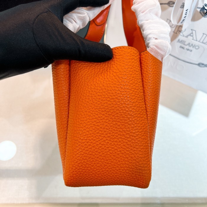 Medium Leather Tote Bag“18*15.5*10CM”-089=