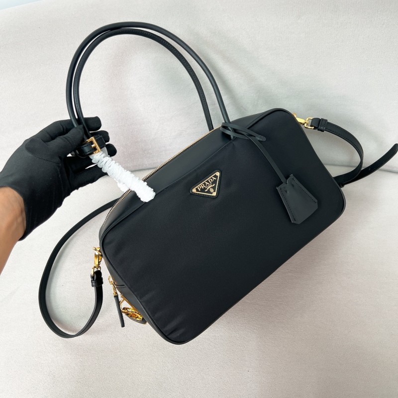 Re-Edition 1995 Brushed-Leather Handbag“30*21*8CM”-0801=