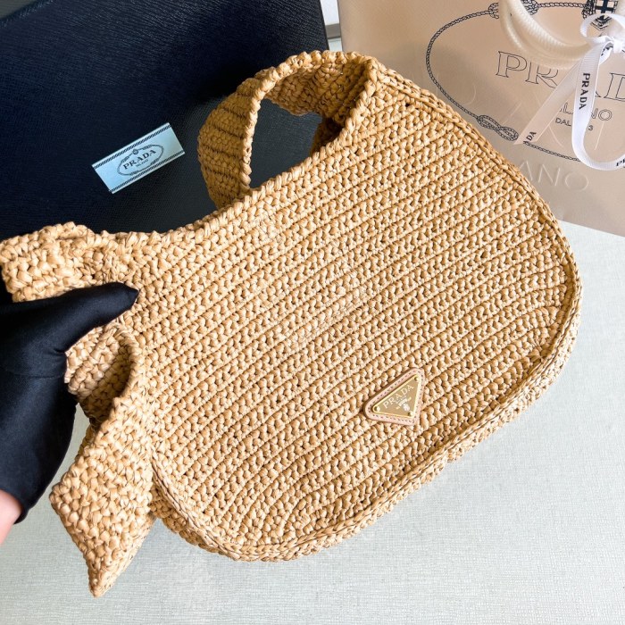 Raffia Round Tote“23*21*10CM”-089=