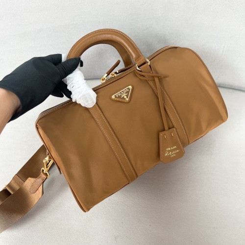 Re-Edition 1978 Medium Re-Nylon And Saffiano Leather Top-Handle Bag“31*16*17CM”-089=