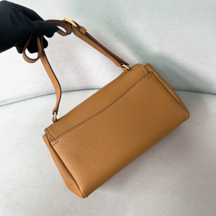 Small Leather Shoulder Bag“26*14*9.5CM”-089=