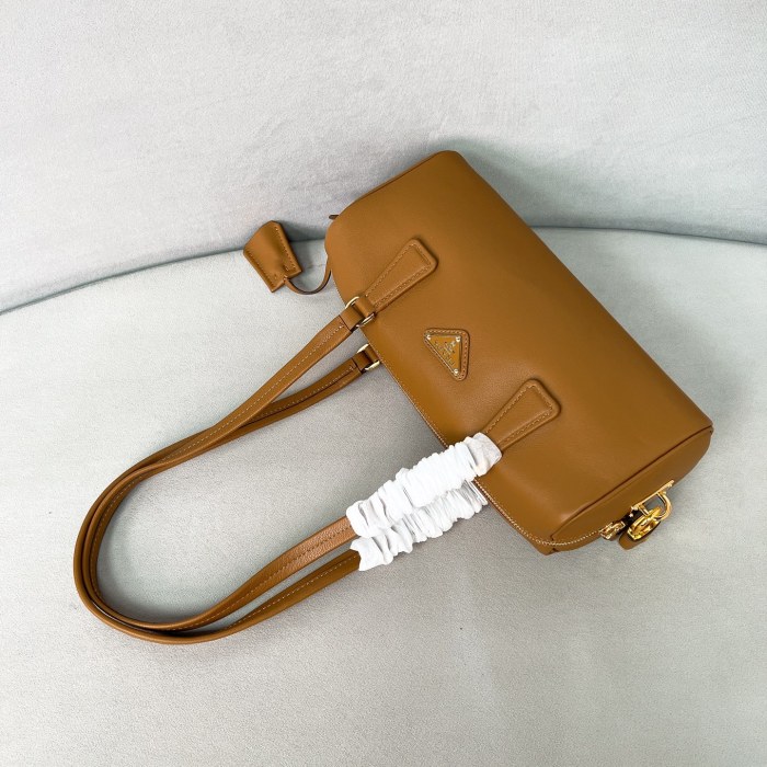 Leather Top-Handle Bag With Padlock“29*12.5*8CM”-0801=