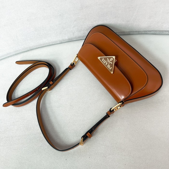 Leather Shoulder Bag“24*11*4CM”-089=