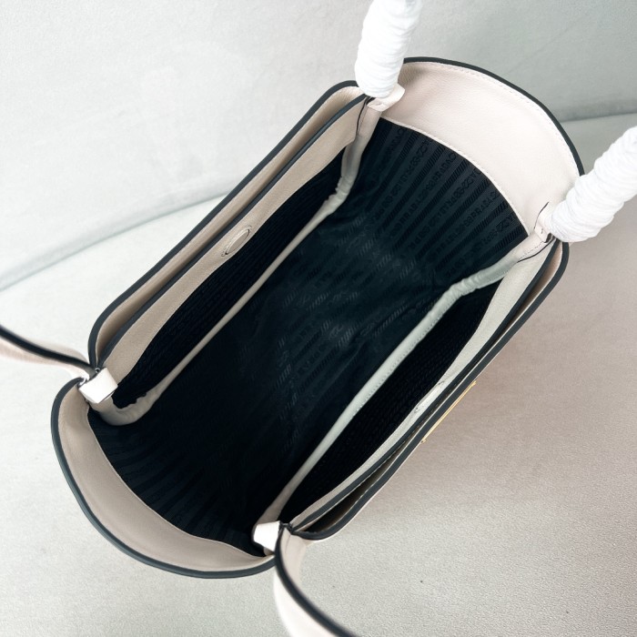 Vitello Daino Leather Tote Bag“25*18.5*12.5CM”-0801=