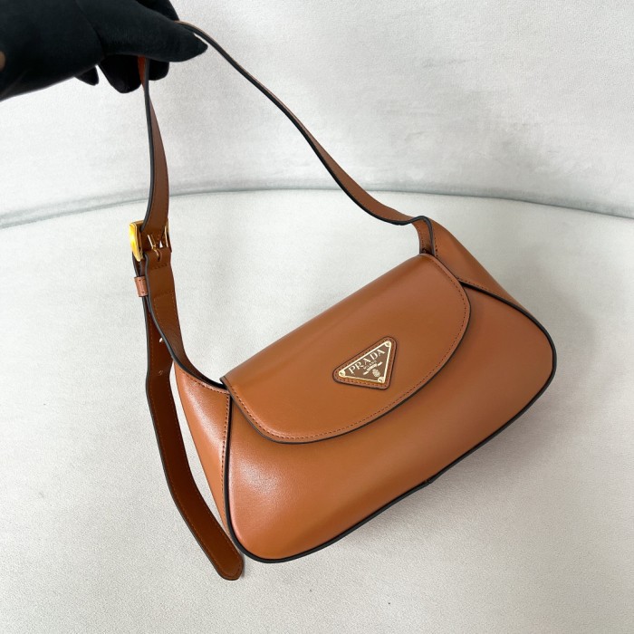 Leather Shoulder Bag“25*5.5CM”-089=