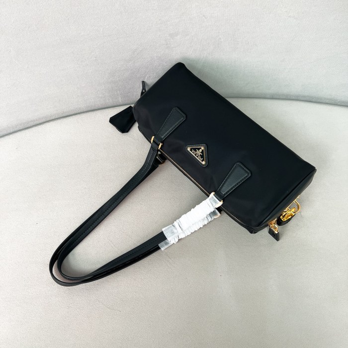Re-Nylon Top-Handle Bag With Padlock“29*12.5*8CM”-089=