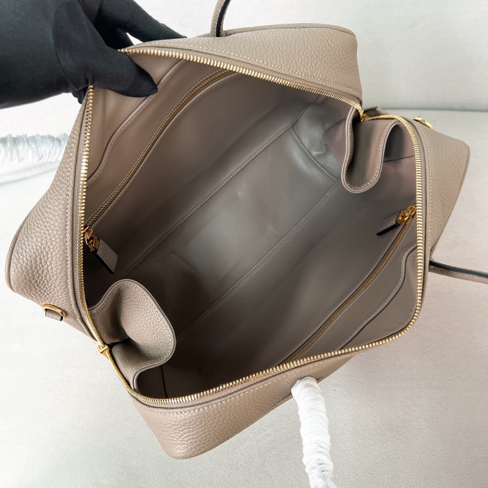 Large leather top-handle bag“35*23*10CM”-0821=