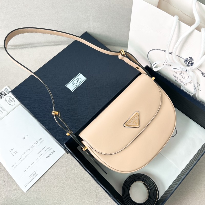 Arqué LeatherShoulder Bag With Flap“22*17*5.5CM”-089=