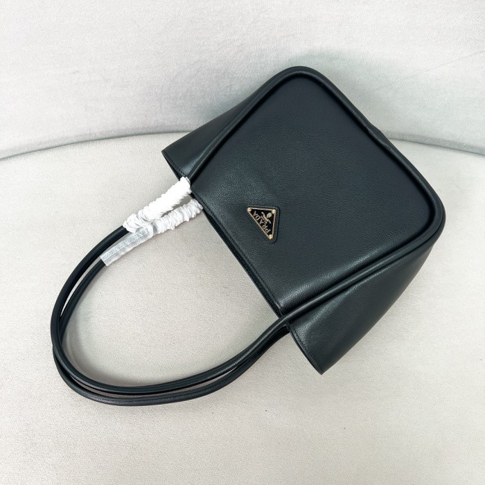 Vitello Daino Leather Tote Bag“25*18.5*12.5CM”-0801=
