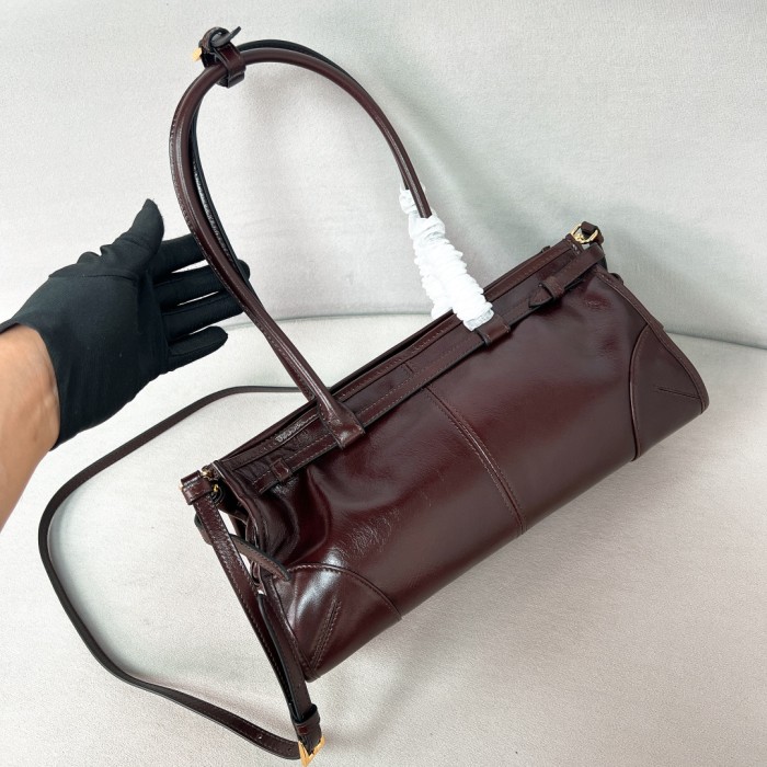 Bonnie medium leather handbag“32*15.5*12CM”-0811=