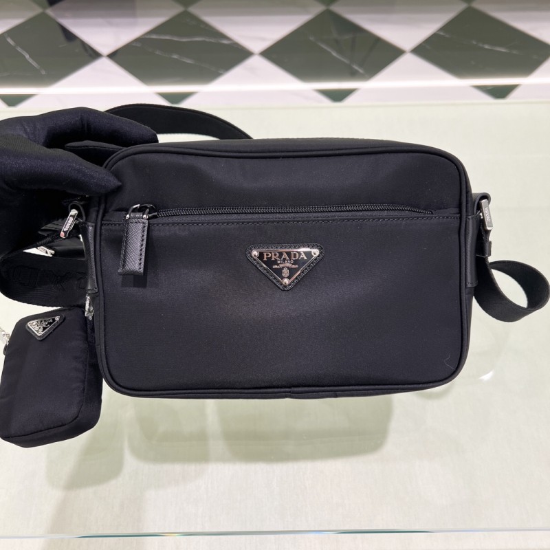 Re-Nylon Recycled Nylon Shoulder Bag“22*18*6.5CM”-087=