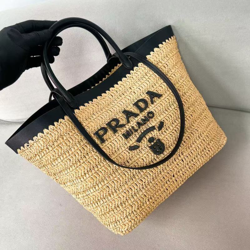 Medium crochet and leather tote bag 32*29*15CM -0811=