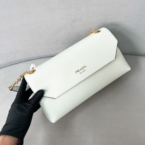 Doux Medium Leather Shoulder Bag“29*16*9.5CM”-0811=