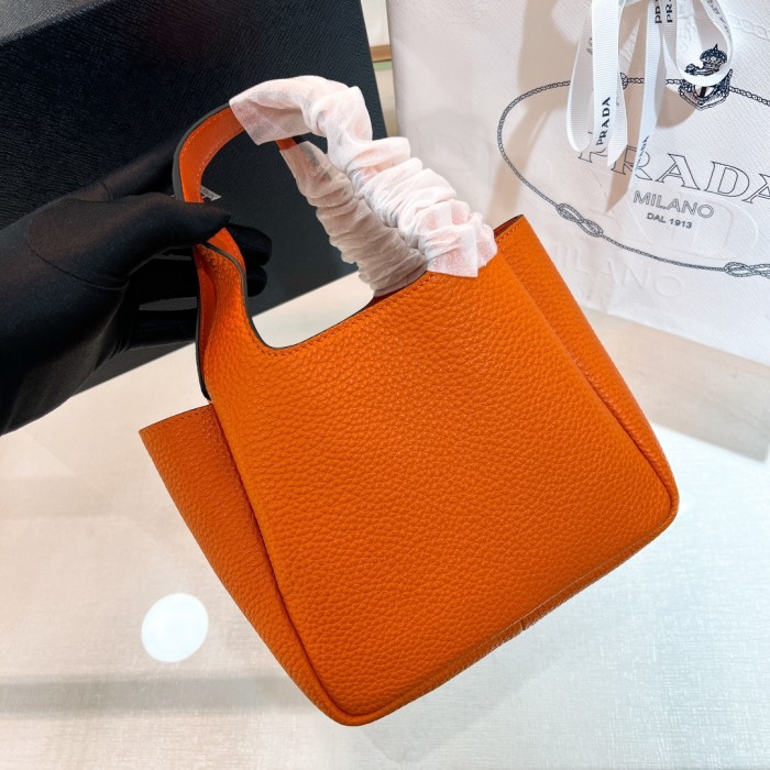 Medium Leather Tote Bag“18*15.5*10CM”-089=
