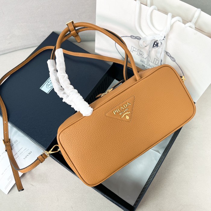 Medium leather top-handle bag“29*14*8.5CM”-0801=