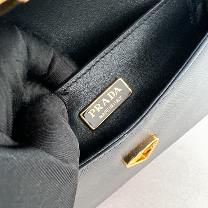Logo-Plaque Glossy Leather Cross-Body Bag“20.5*10.5*4CM”-088=