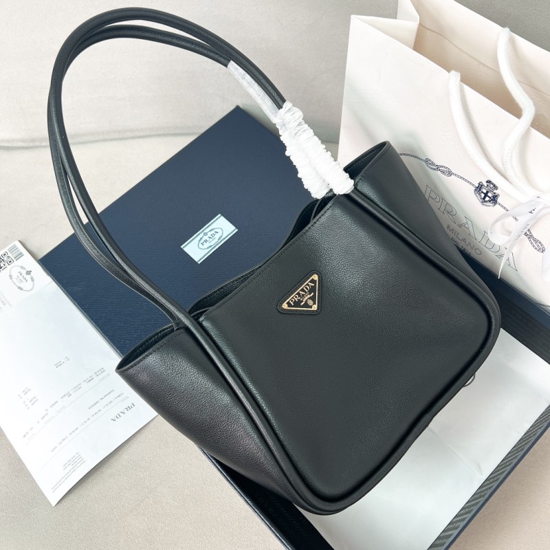 Vitello Daino Leather Tote Bag“25*18.5*12.5CM”-0801=