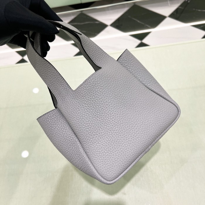 Medium Leather Tote Bag“18*15.5*10CM”-089=
