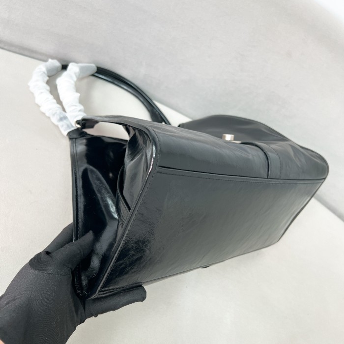 Leather Tote Bag“39*24.5*14CM”-0811=