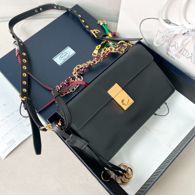 Soft Sound Small Leather Shoulder Bag With Charms“24*13.5*6CM”-0811=