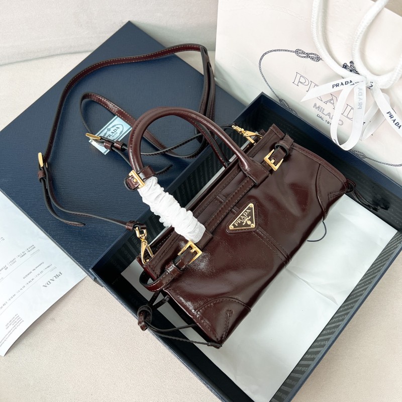 Bonnie mini leather handbag“23.5*12*9CM”-089=