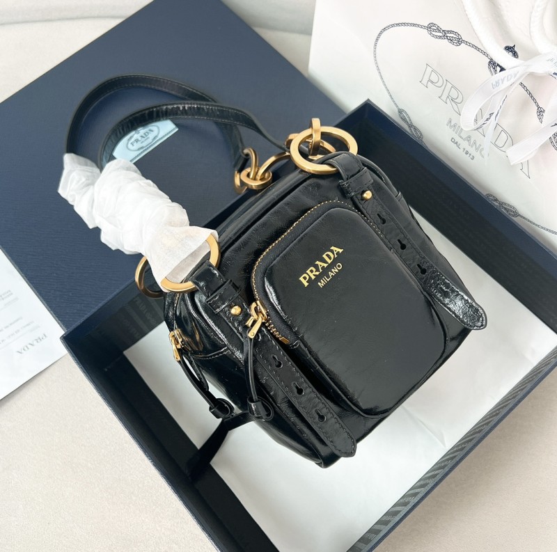 Dangle Leather Toper Thop Handle Mini“14*14.5*13CM”-089=