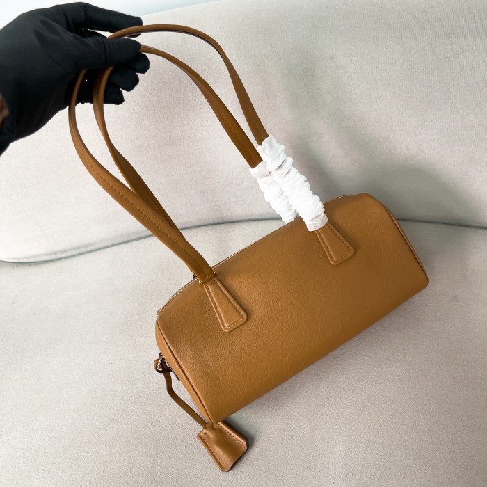 Leather Top-Handle Bag With Padlock“29*12.5*8CM”-0801=
