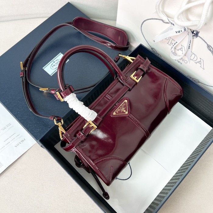 Bonnie mini leather handbag“23.5*12*9CM”-089=