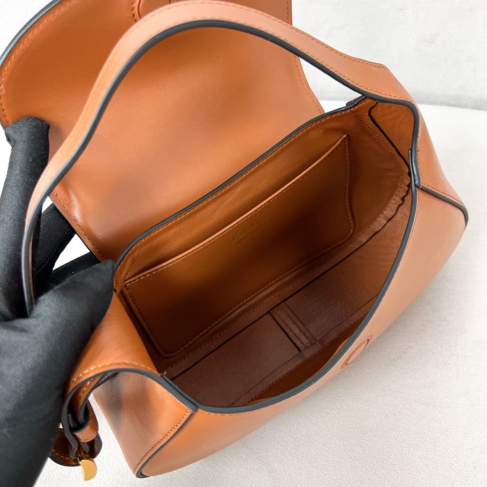 Leather Shoulder Bag“25*5.5CM”-089=