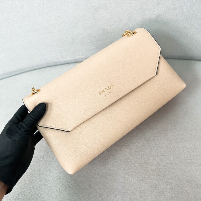Doux Medium Leather Shoulder Bag“29*16*9.5CM”-0811=