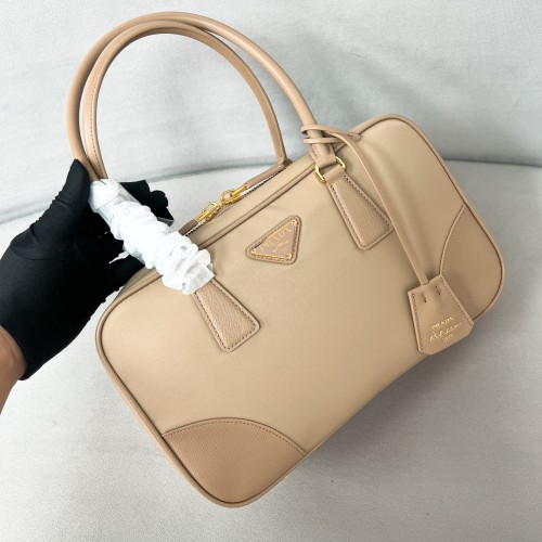 Re-Edition 1978 Re-Nylon And Saffiano Leather Two-Handle Bag“30*17.5*9CM”-089=