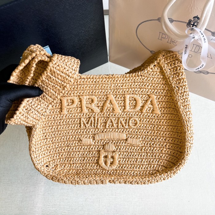 Raffia Round Tote“23*21*10CM”-089=