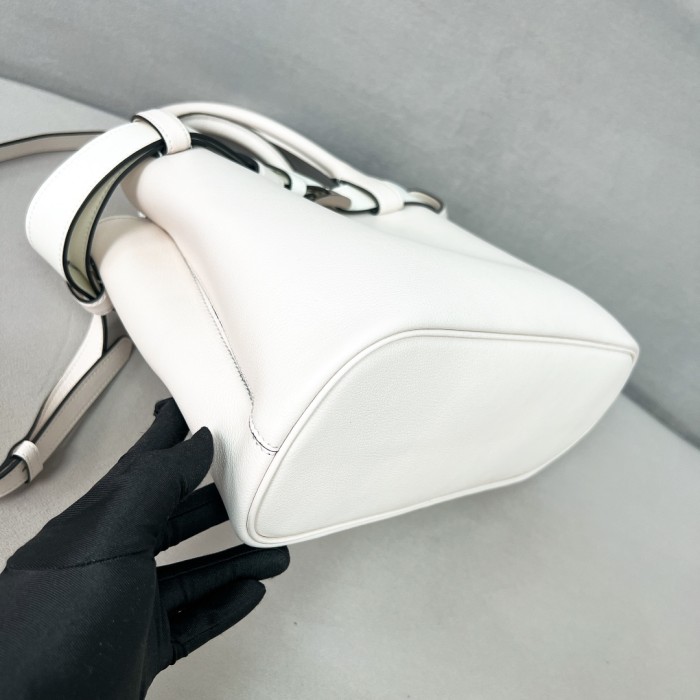 Buckle Leather Handbag With Belt“32*23*11CM”-0821=