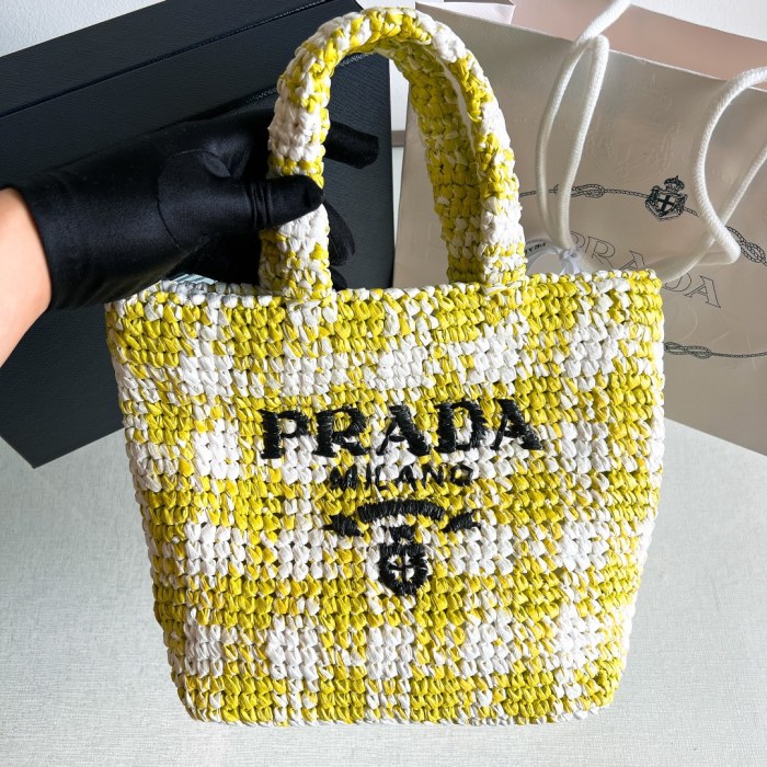 Crochet Tote Bag“24*24*8CM”-089=