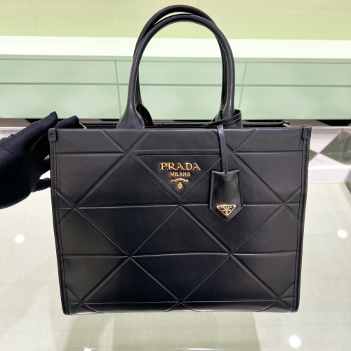 Leather Symbole Bag With Topstitching“37*27.5*11.5CM”-0011=