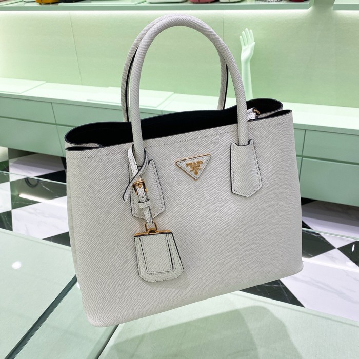 Double Saffiano leather bag“33*25*14.5CM”-0031=