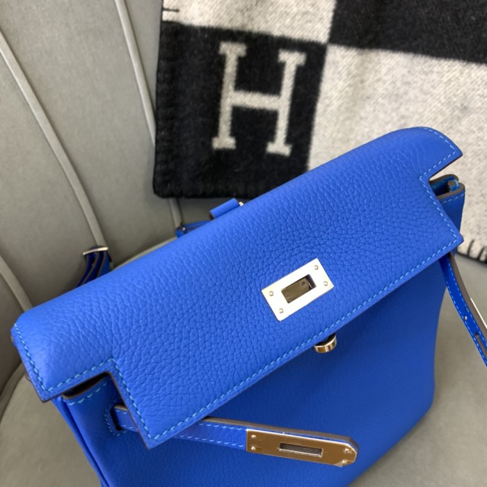 Kelly Ado“22*9*23CM”Togo Leather -0551=