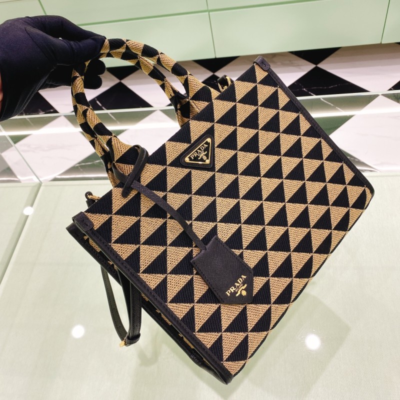 Symbole Embroidered Fabric Handbag“39*31*11CM”-089=